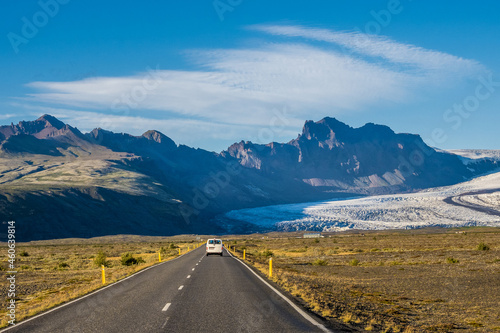 Road trip to Skaftafellsjökull glacier in Iceland photo