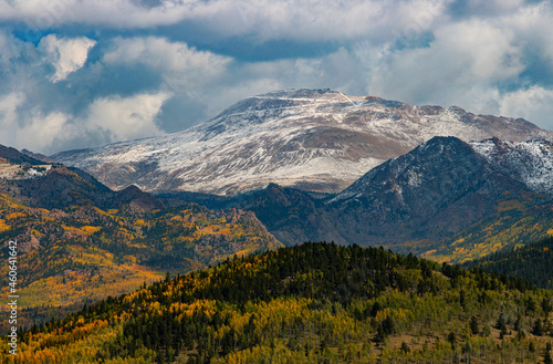 Snow and Fall Colors on Pikes Peak