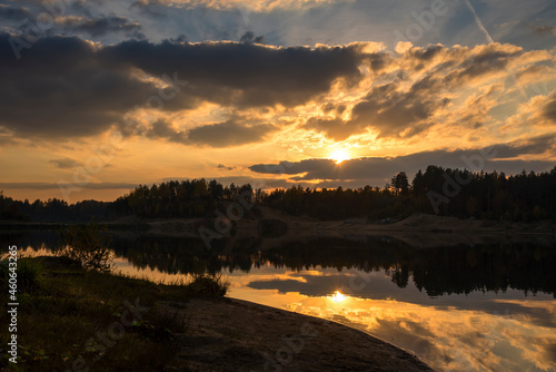 Sunset on an unnamed lake