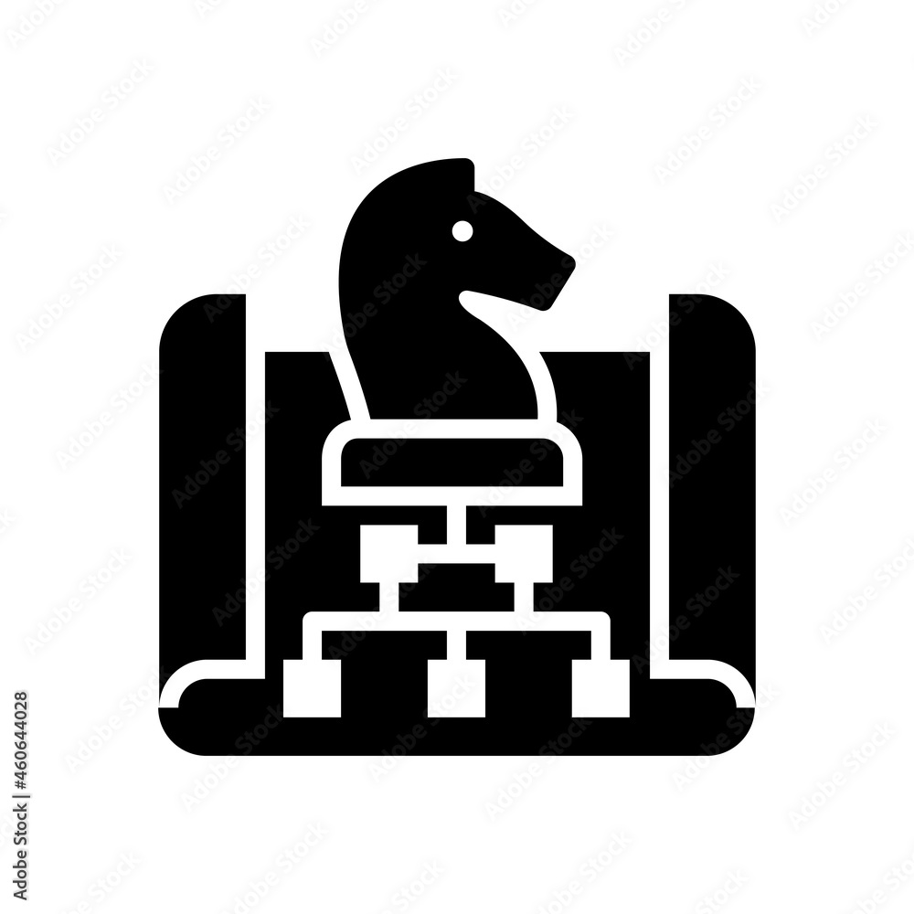 Strategy vector solid icon style illustration. EPS 10 file Strategy vector solid icon style illustration. EPS 10 file