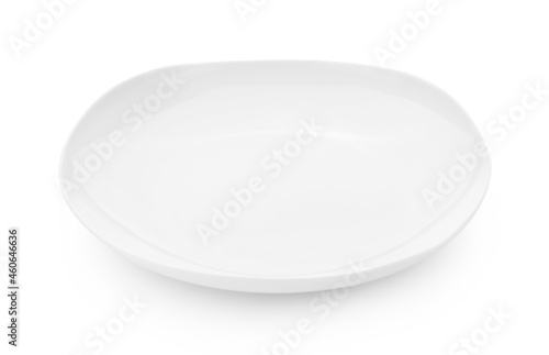 white plate isolated on white background