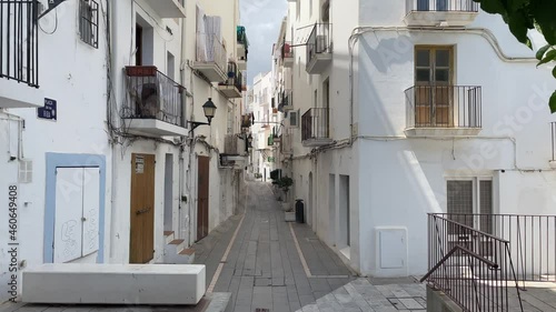 empty old town of Ibiza photo
