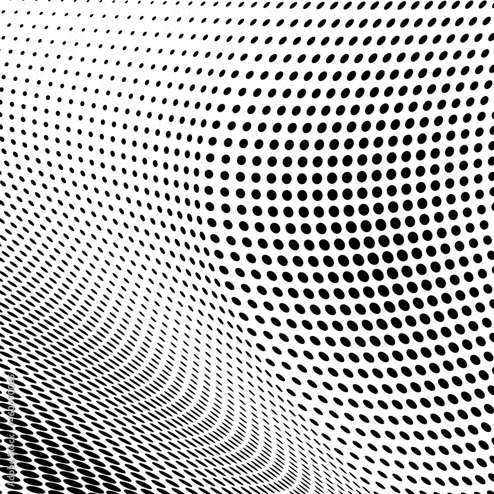 Abstract halftone wave dotted background Abstract halftone wave dotted background