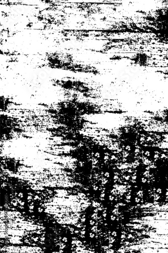 The grunge texture is black and white. Vector monochrome background