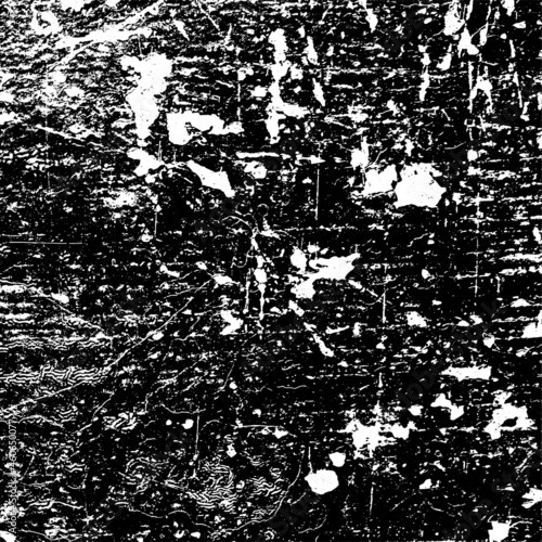 Black and white grunge background. Abstract texture vector