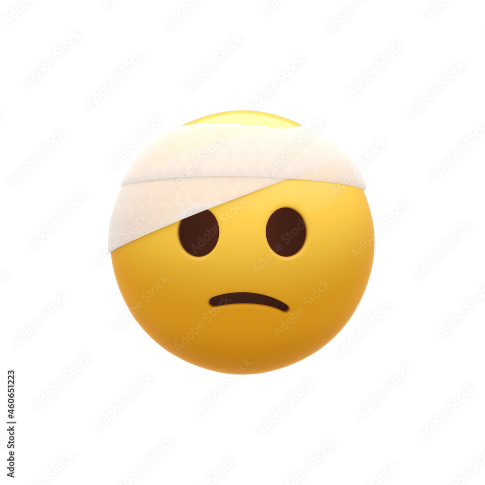 Fototapeta premium Injured Smiley Face