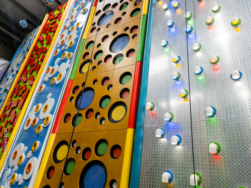 Clip 'n Climb indoor climbing centre arena showing the cloud 9 and