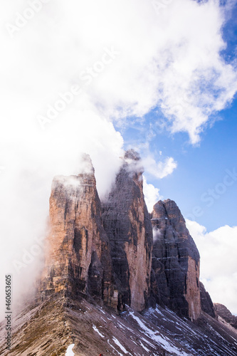 Sunset in Tre Cime Di Lavaredo, Dolomites, Alps, Italy