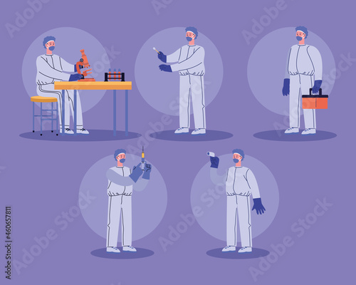 laboratory workers characters