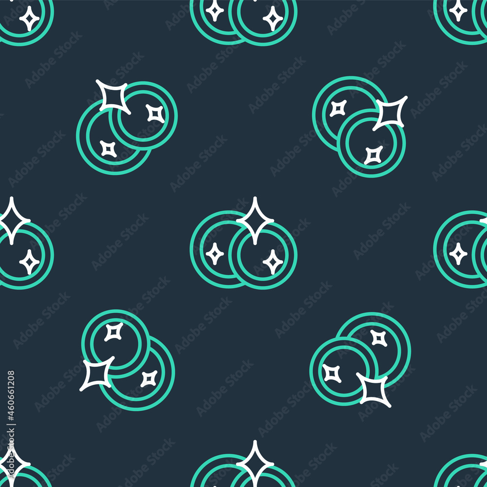 Line Washing dishes icon isolated seamless pattern on black background. Cleaning dishes icon. Dishwasher sign. Clean tableware sign. Vector Line Washing dishes icon isolated seamless pattern on black background. Cleaning dishes icon. Dishwasher sign. Clean tableware sign. Vector