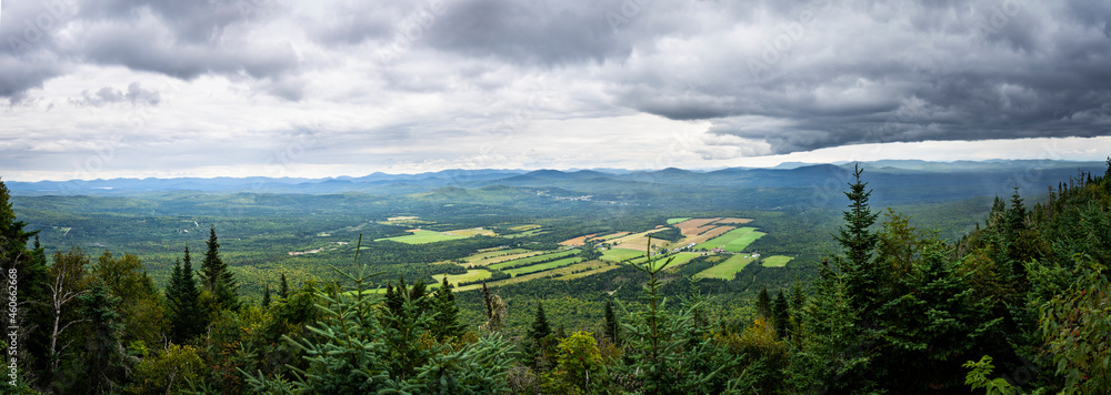 Panoramic view from Mont-Mégantic national park, the world’s first International Dark Sky Reserve.