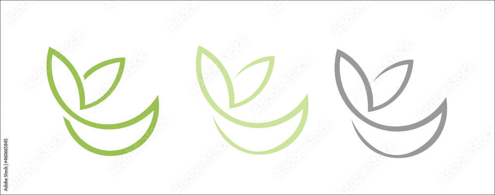 Fototapeta premium logo, symbol, saucepan, plate, plate, fitness, proper nutrition, vegan, farmer, plant, leaves, greens, eco, bio, cup, leaves, health, nutritionist, diet, vegetarian,