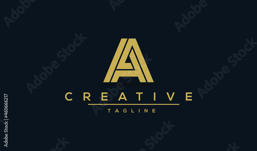 AA monogram, AA initial wedding, AA logo company, AA icon business, corporate sign with variation three colors designs for alphabetical marriage name, brand name, initial couple, font letter symbolic