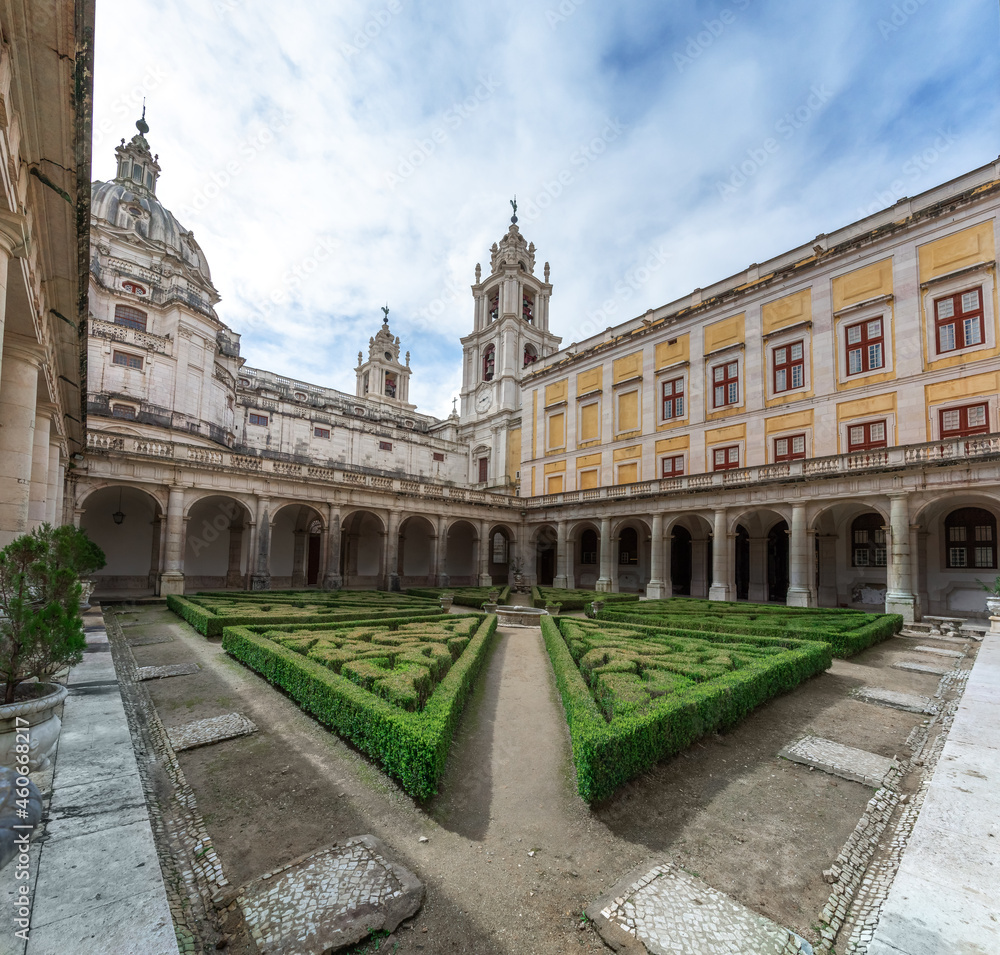 Palace of Mafra cloister and Basilica - Mafra, Portugal