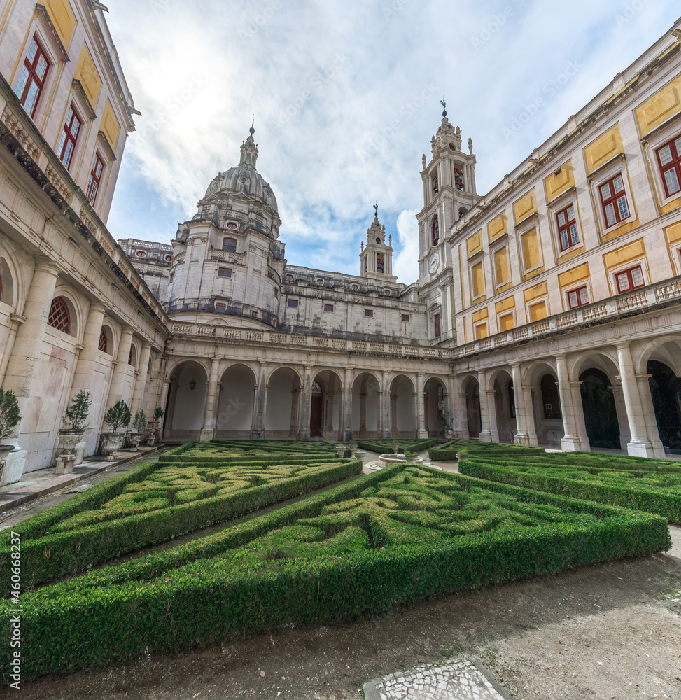 Palace of Mafra cloister and Basilica - Mafra, Portugal