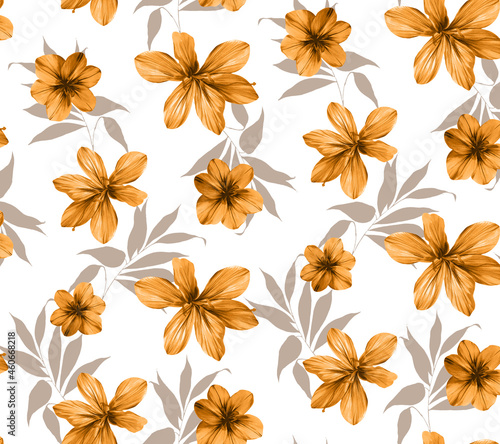 Seamless flower pattern  floral print.