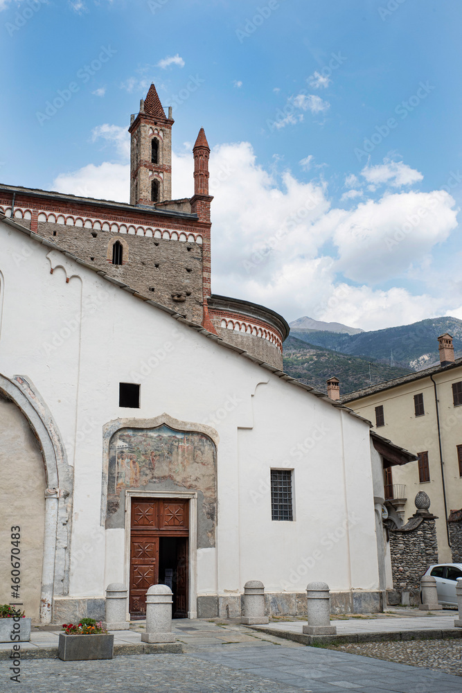 Ancient church of the historical town of Susa in Italy