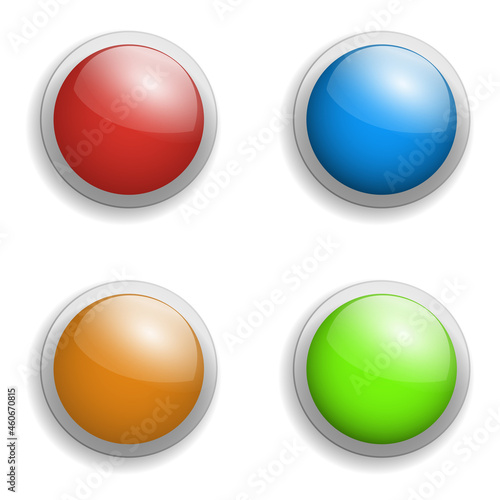 Set of the colourfull buttons Free Download Set of the colourfull buttons - GFXLoad