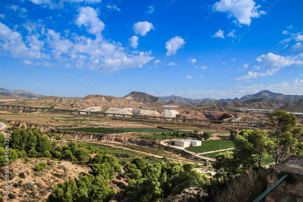 Panoramic view from the Castle of La Mola in Novelda