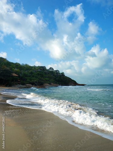 Beach strip on the ocean. Rest in Thailand