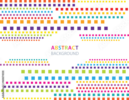 Bright squares vector design. Color abstract vector background, rainbow squares and place for your text.