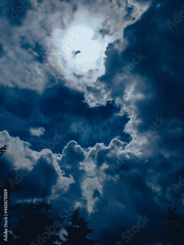 blue sky with clouds