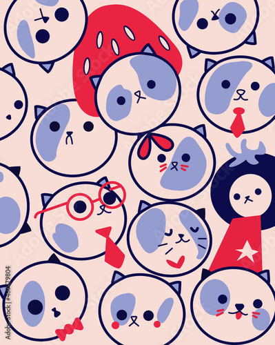 Poster with cats 