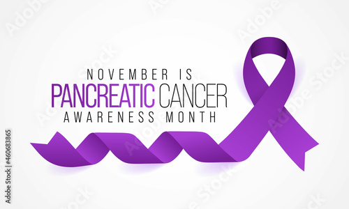 Pancreatic Cancer awareness month is observed every year in November.  is a disease in which malignant cells form in the tissues of the pancreas. Vector illustration