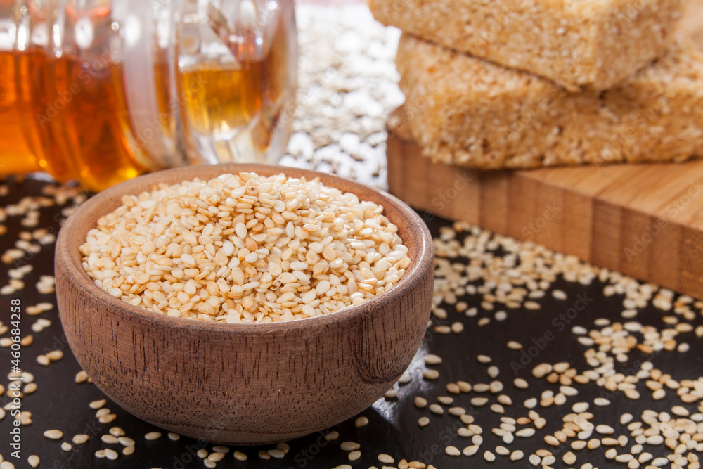 Edible Seeds Of Organic Sesame - Sesamum Indicum Edible Seeds Of Organic Sesame - Sesamum Indicum