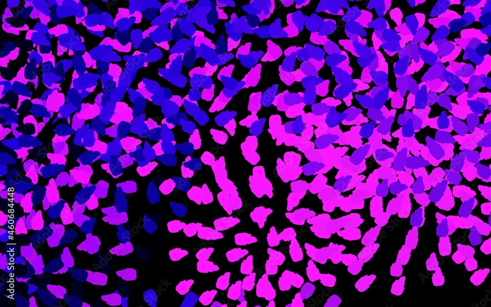 Dark Purple, Pink vector template with chaotic shapes. Dark Purple, Pink vector template with chaotic shapes.