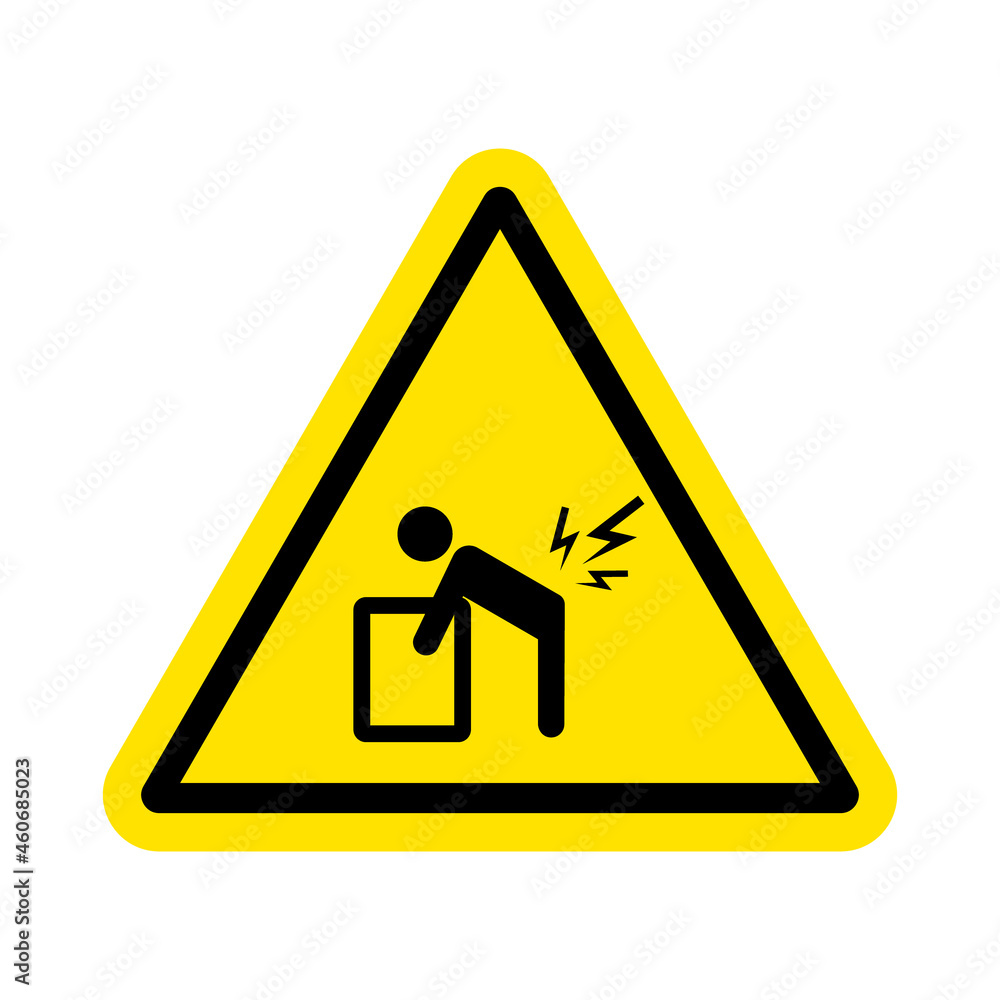 Caution Heavy Object Two Person Lift Required Symbol Sign Caution Heavy Object Two Person Lift Required Symbol Sign