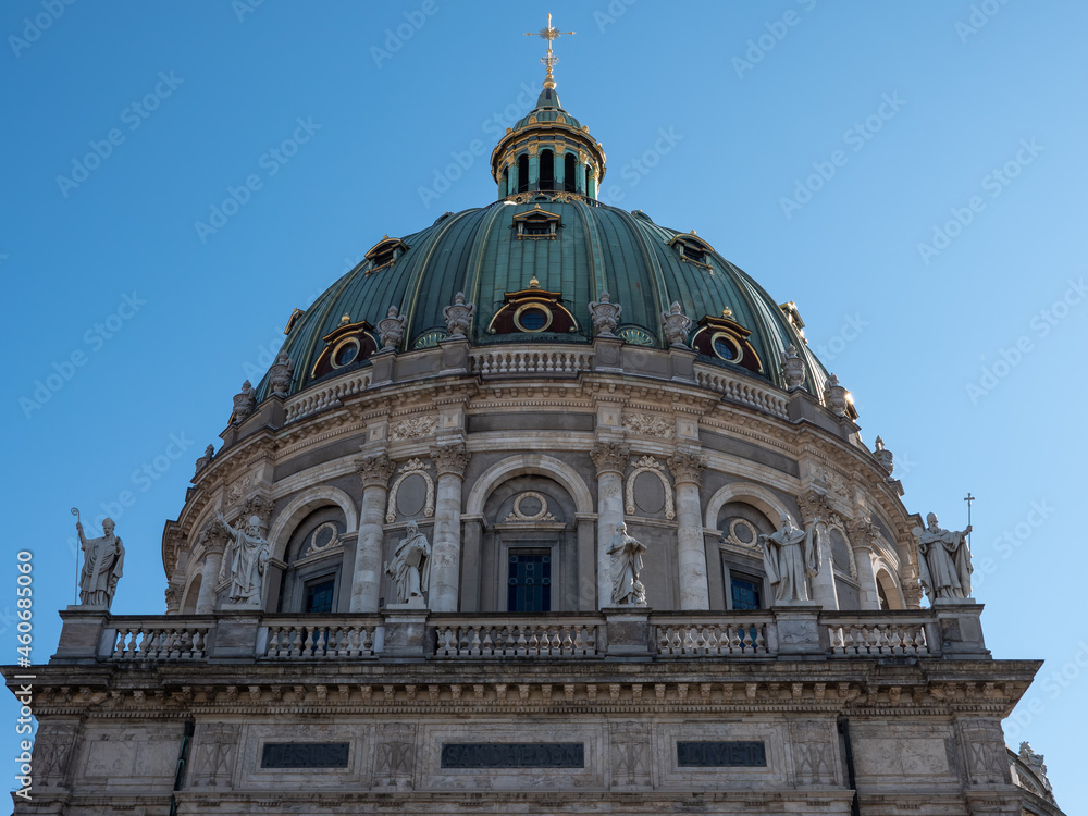 Kuppel der Frederikskirche, Mamorkirche in Kopenhagen, Dänemark