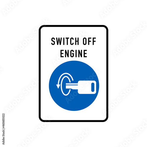 Switch Off Engine Symbol Sign