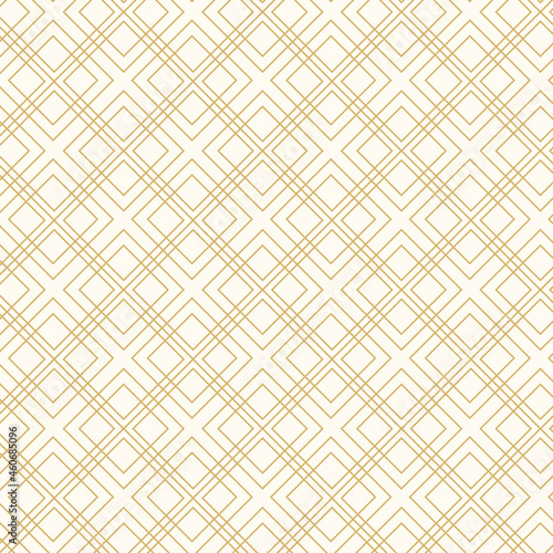 Аbstract seamless pattern with geometric line rectangle gold luxury color vector. Christmas background. Geometric line vector. Luxury creative print design for invite, gift certificate, voucher, card.