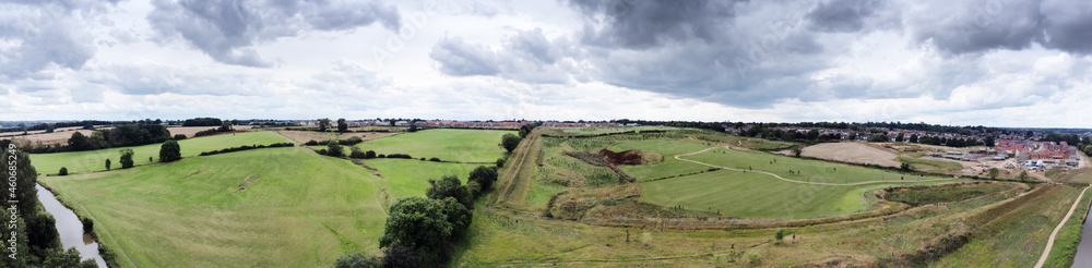 Obraz premium Bodicote landscape image of village and countryside