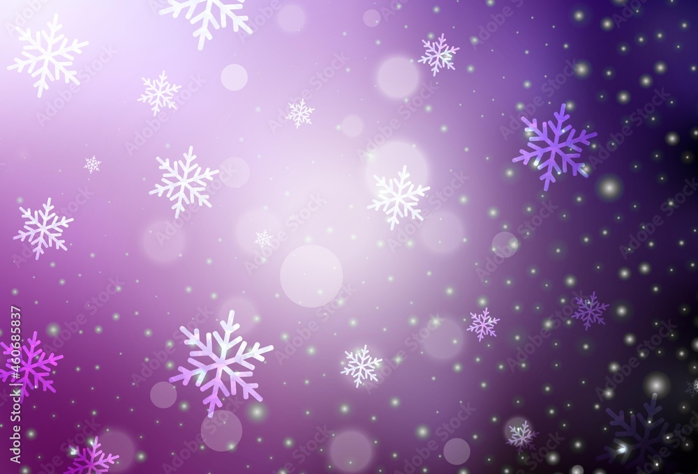 Dark Pink vector pattern in Christmas style. Dark Pink vector pattern in Christmas style.