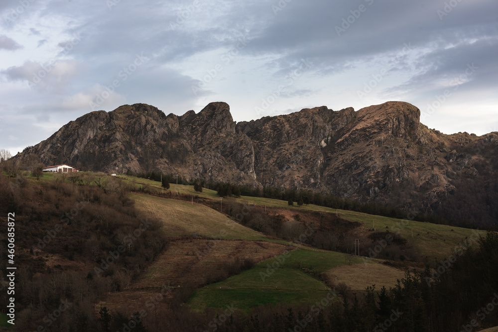 Look at Aiako Harriak three peaks at the Basque Country.