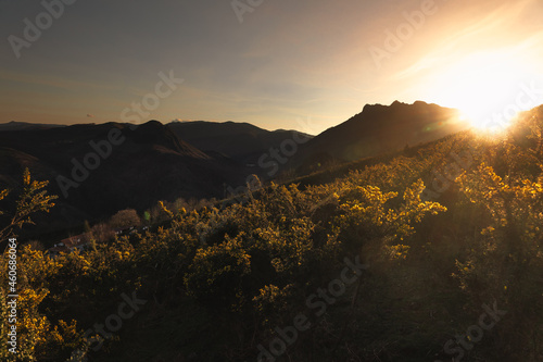 Look at Aiako Harriak three peaks at the Basque Country. photo