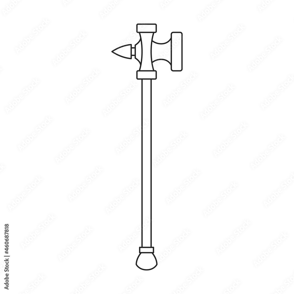 Hatchet vector icon.Outline vector icon isolated on white background hatchet. Hatchet vector icon.Outline vector icon isolated on white background hatchet.