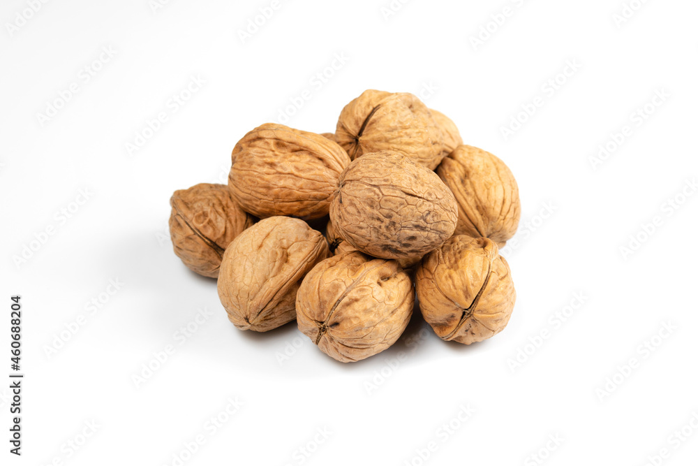 walnuts, whole walnuts on white background, walnuts, whole walnuts on white background,