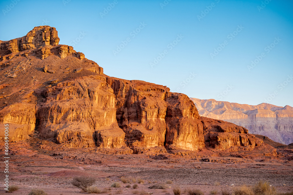 Scenic mountain view in Timna National Park, Arava Valley. Israel.