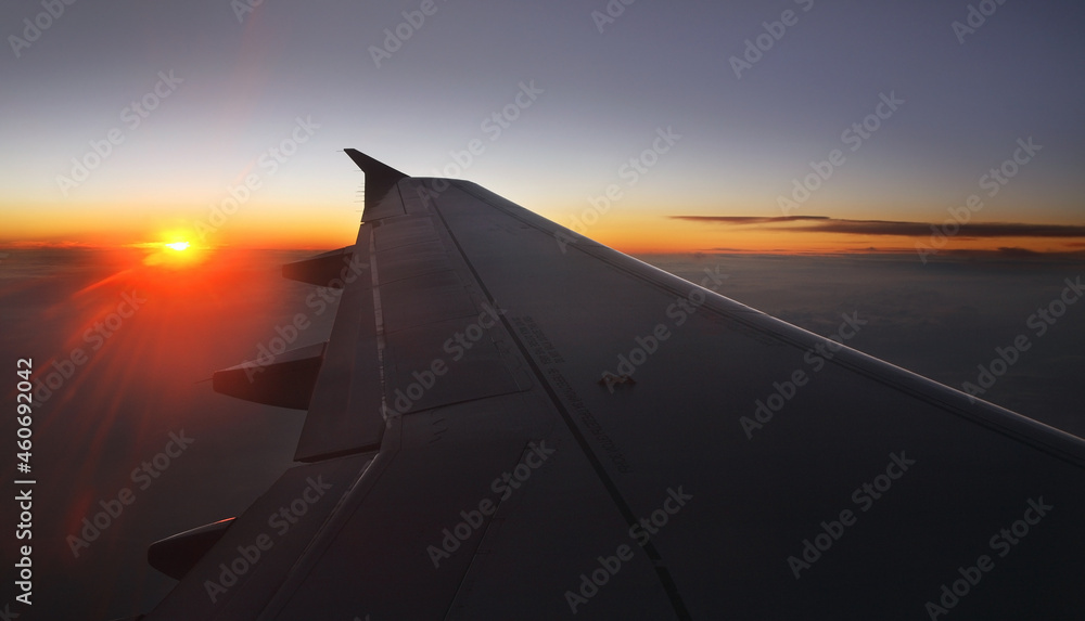 View from window of airplane View from window of airplane