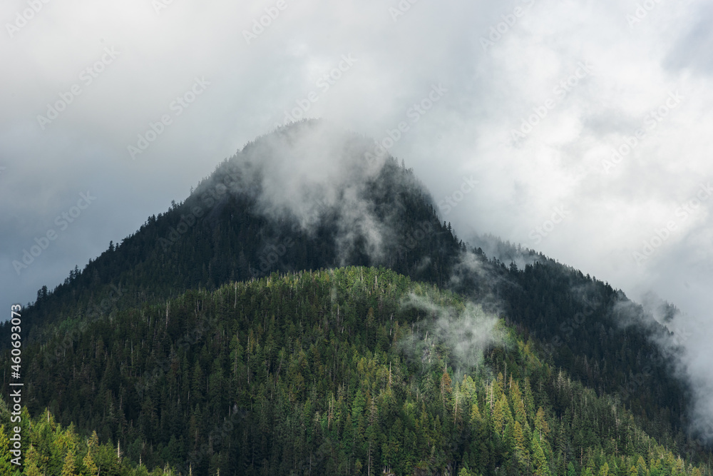 clouds over the mountains