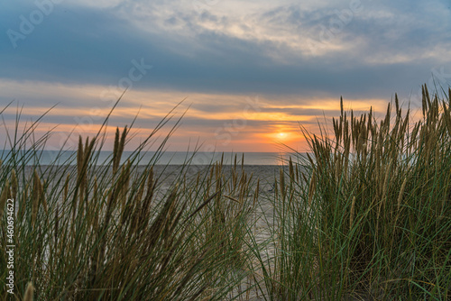 Sunset on the shores of the Baltic Sea