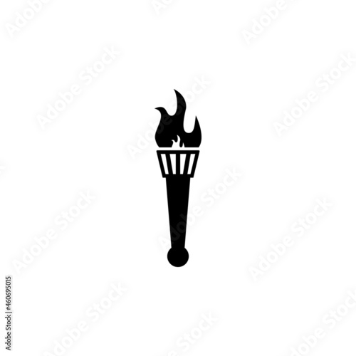 Torch icon in ancient roma set © elchinjafarli