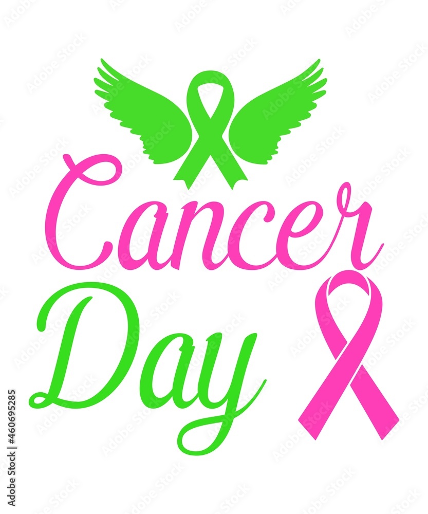 Cancer day SVG design