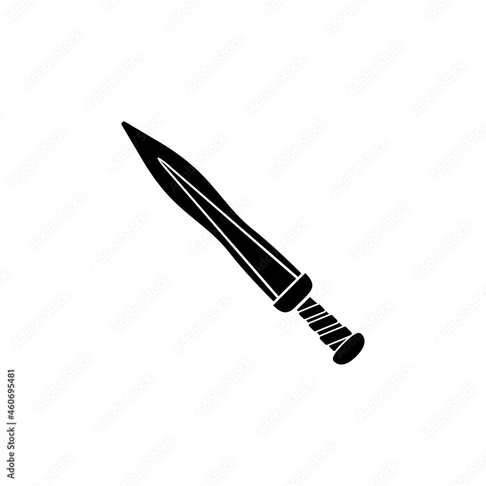 Sword icon in ancient roma set Sword icon in ancient roma set