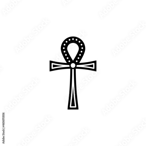 Egypt egyptian cross icon in egypt set