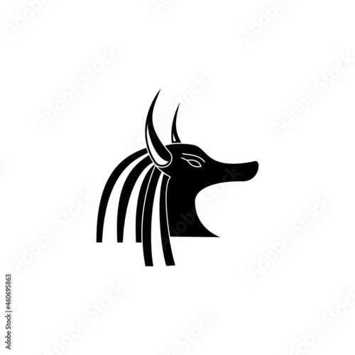 Egypt anubis icon in egypt set