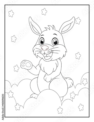 Animal Coloring Book Pages for Kids. Coloring book for children. Animals.